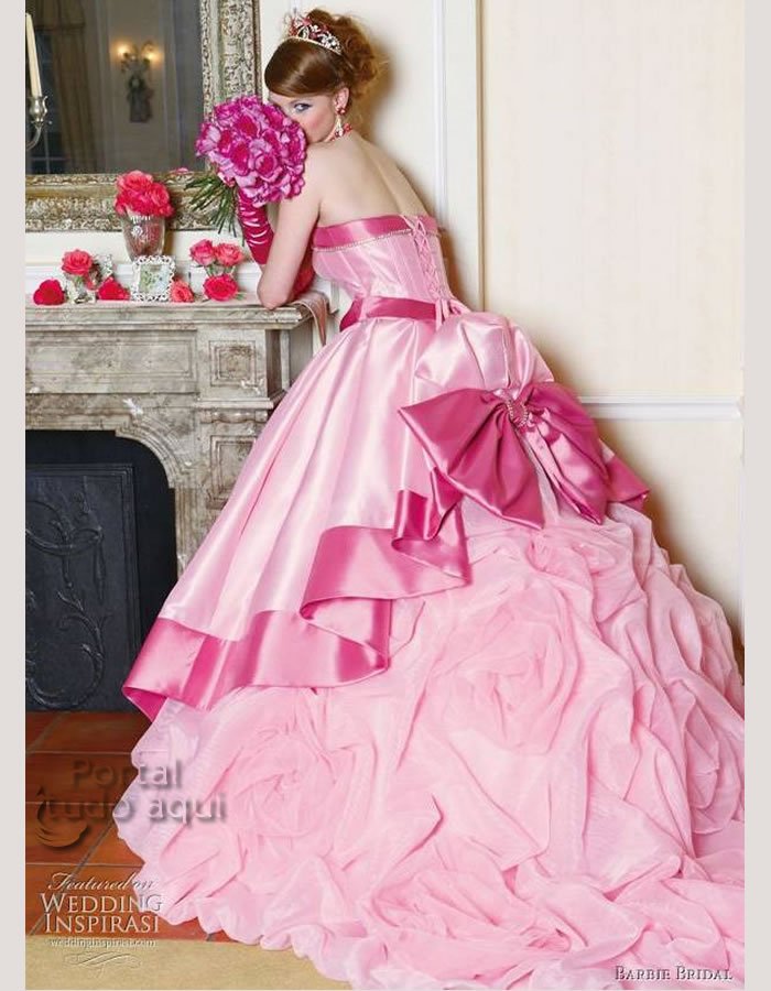 Vestidos de Debutante – vestido para festa de 15 anos- dicas de como escolher - vestido rosa-i